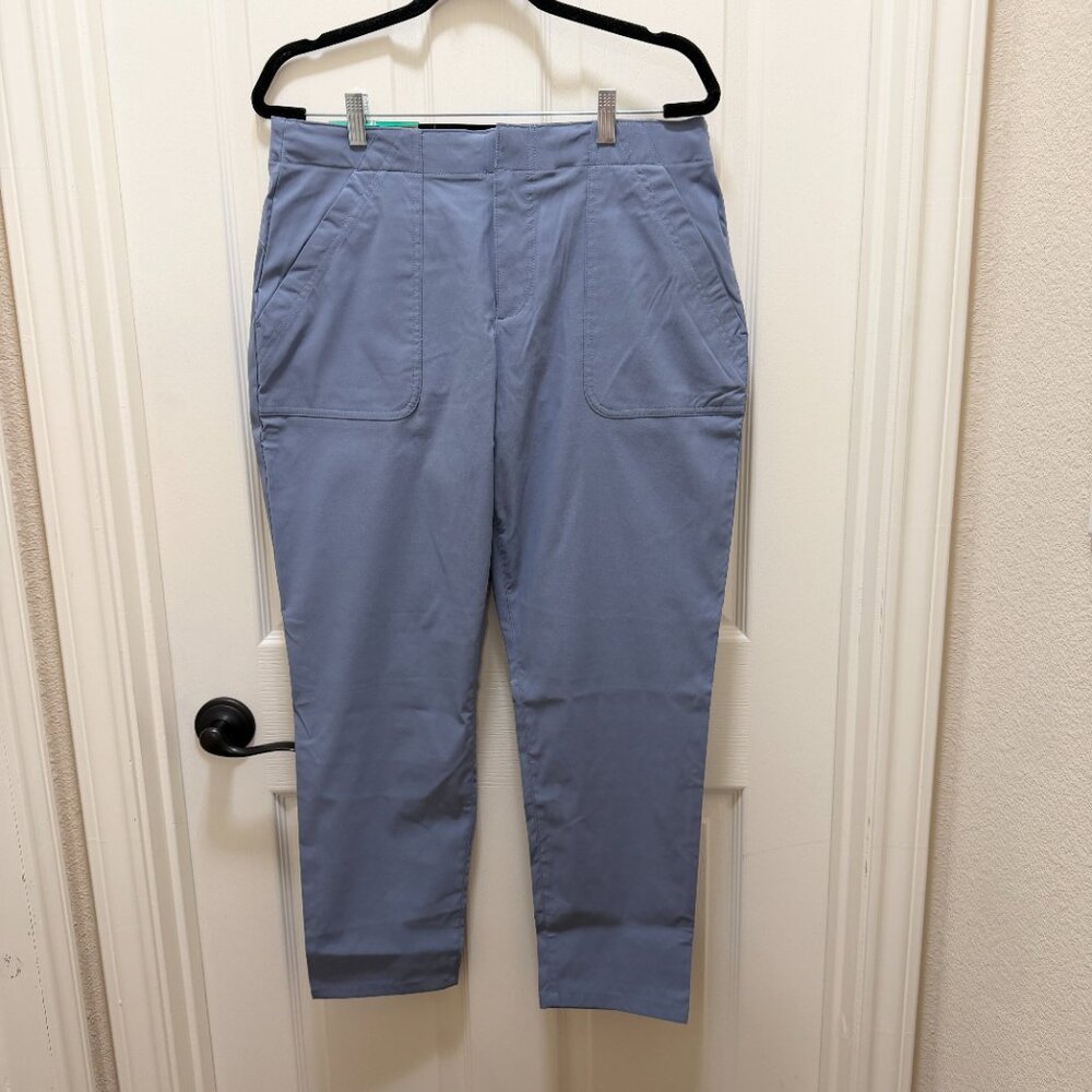 Eddie Bauer Women's Horizon Straight Ankle Pant Size 12 Blue Outdoor Casual NEW - Picture 14 of 16